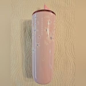 NWT Starbucks 2026 LATAM Sakura /  Cherry Blossom Sip Or Straw S/S Tumbler
